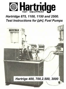 Hartridge Nozzle Testmaster Operation manual 1972 HH600-0 E - ECManuals